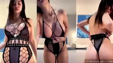 ABG Toge Live IG Buka Baju Dinas Pamer Memek